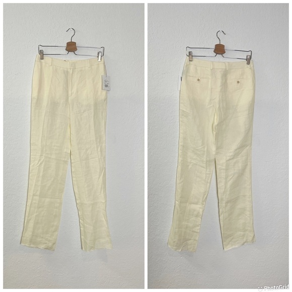 Polo Ralph Lauren Straight Leg Linen Trouser - Picture 1 of 12